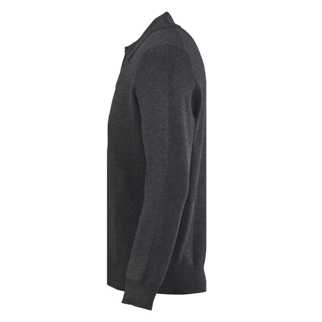 Open Polo Charcoal Grey