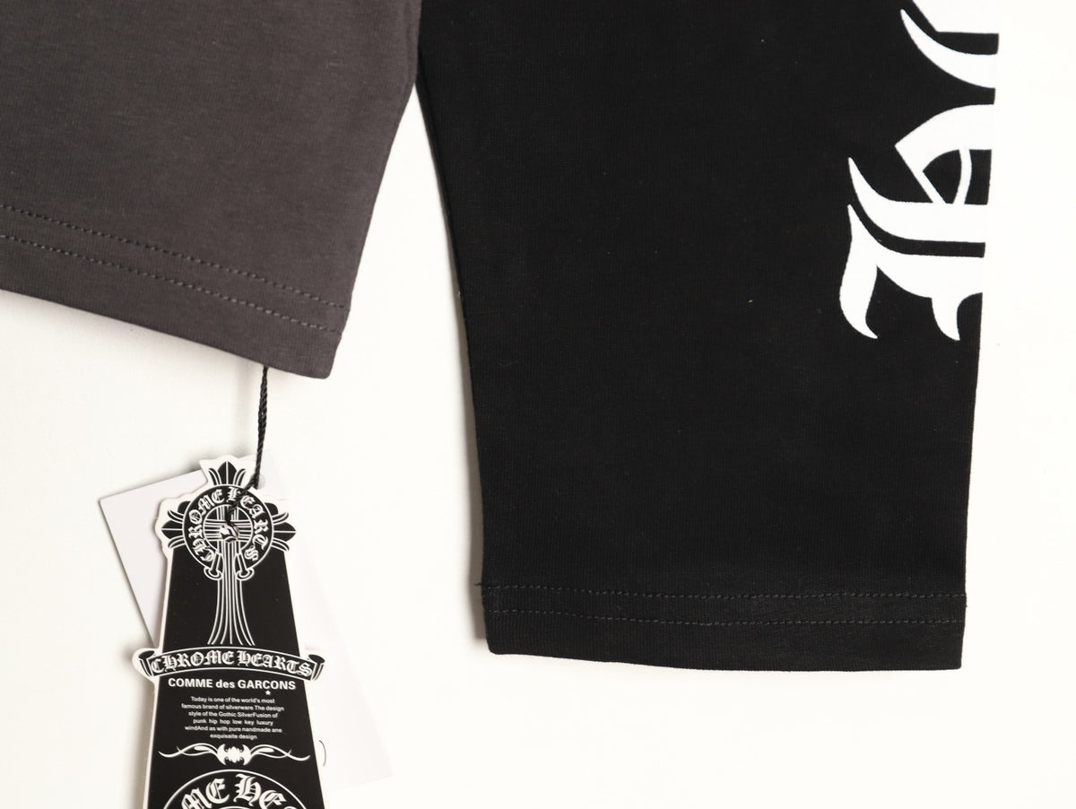 Horseshoe Raglan Long Sleeve T-Shirt Charcoal & Black