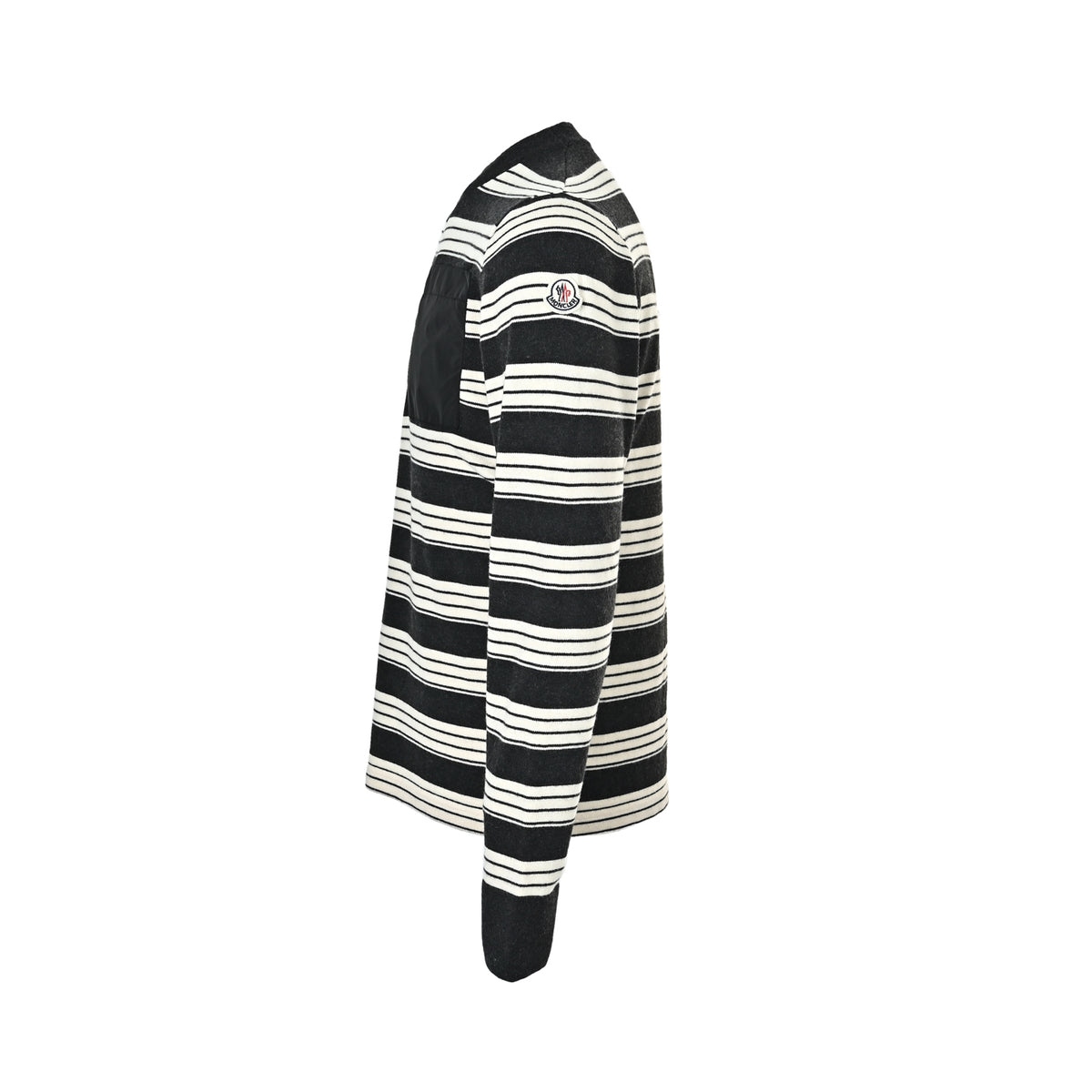 Striped Chest-Pocket Black