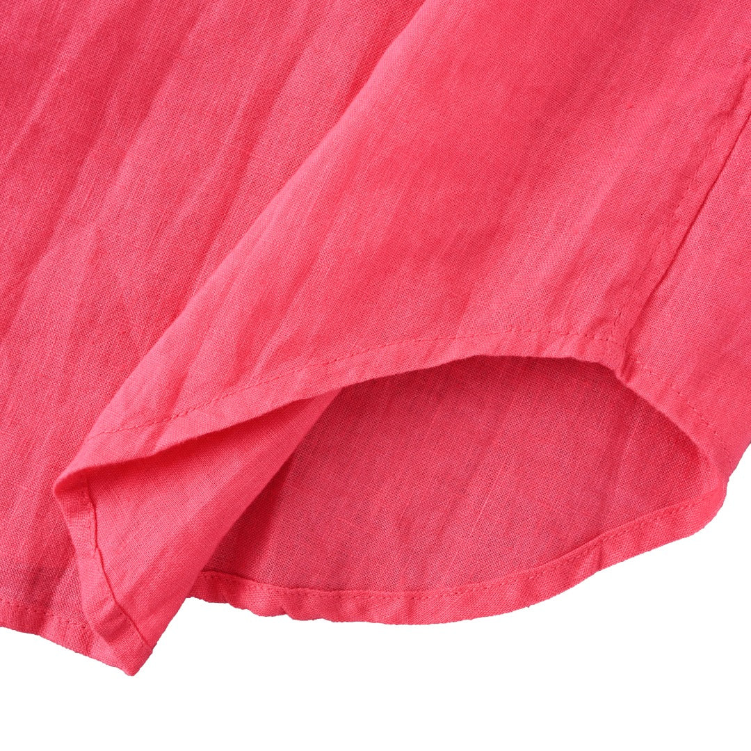 Linen Sport Shirt Vibrant Pink