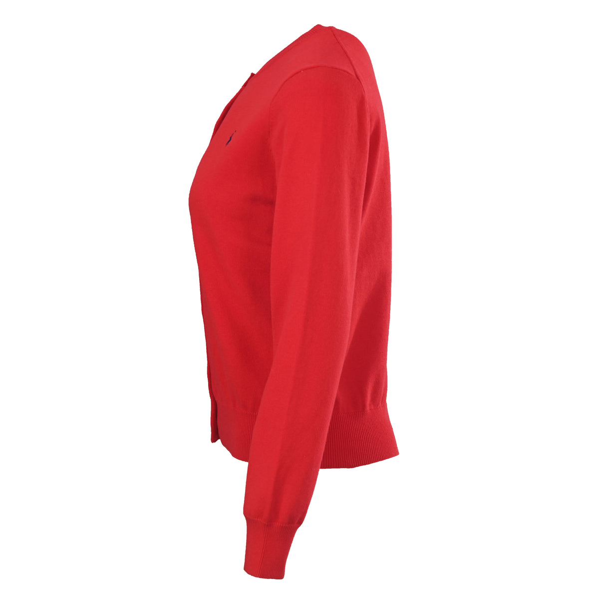 Crewneck Cardigan Red