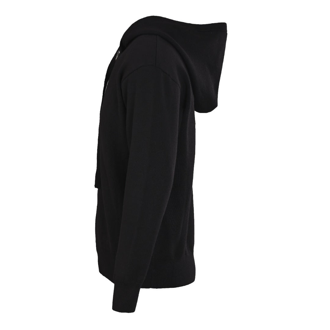 Anagram Zip-Up Hoodie Black