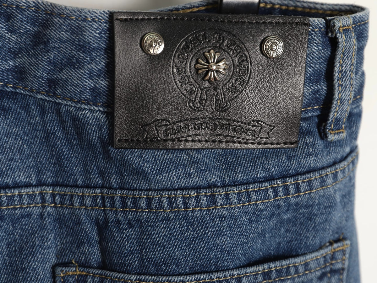 Turbo Diesel Cross Patch Jeans Blue Wash