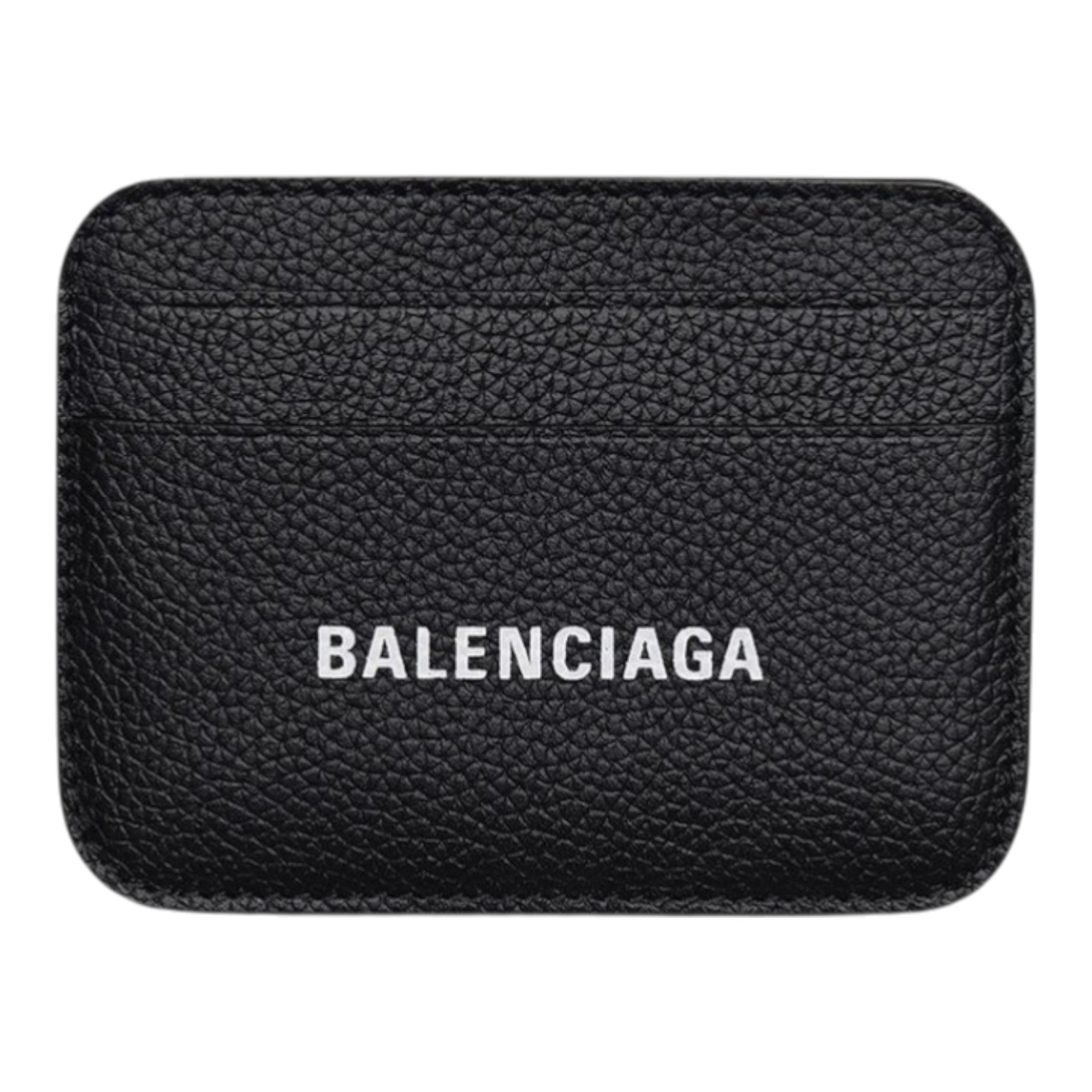 Balenciaga Cash Card Holder in Grained Calfskin