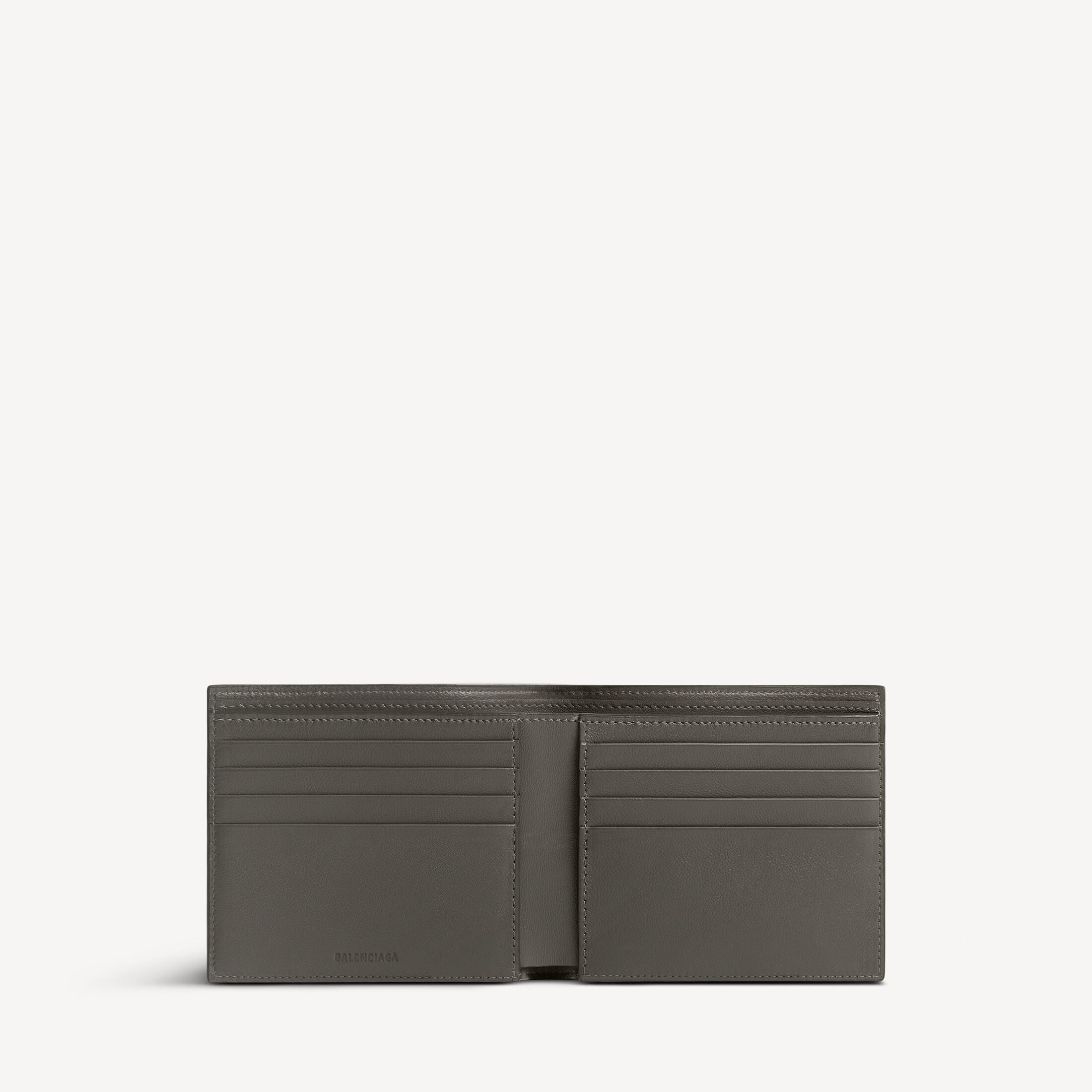 Balenciaga Cash Square Folded Wallet in Grained Calfskin
