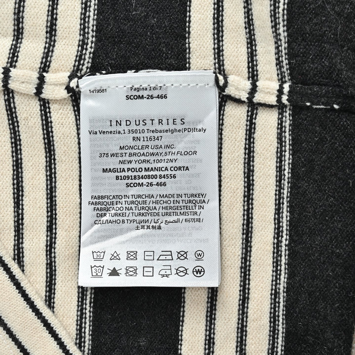 Striped Chest-Pocket Black