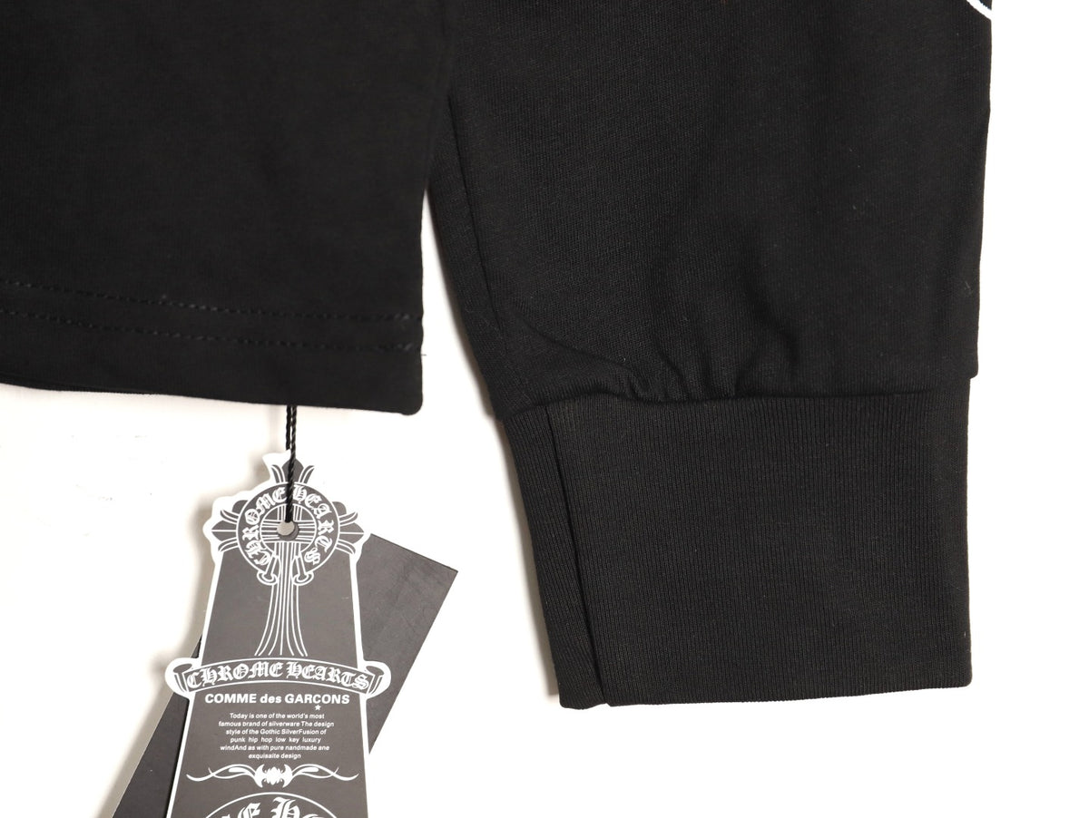 Horseshoe Floral Thermal Long Sleeve T-Shirt Black