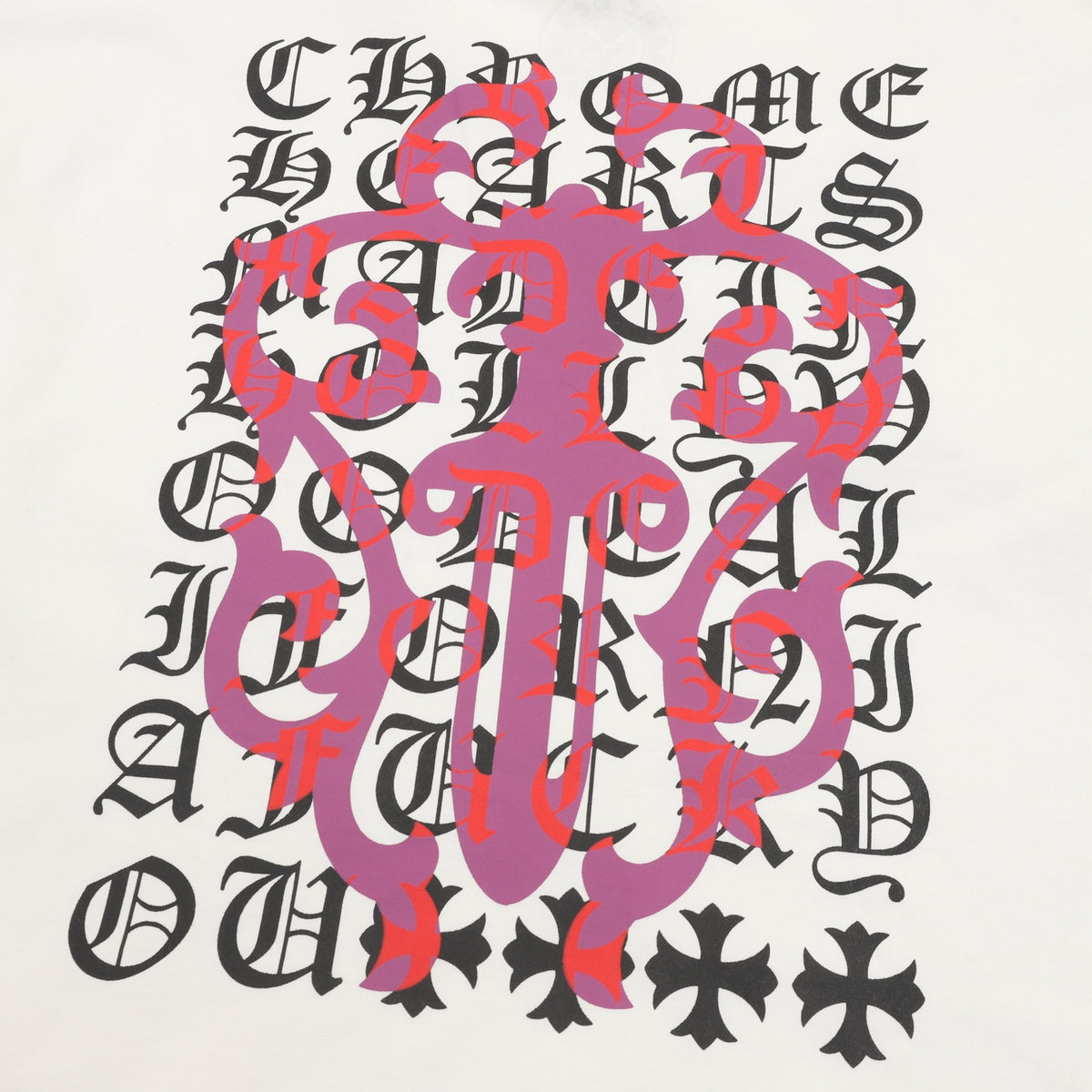 Scroll Logo Long Sleeve Pocket T-Shirt White