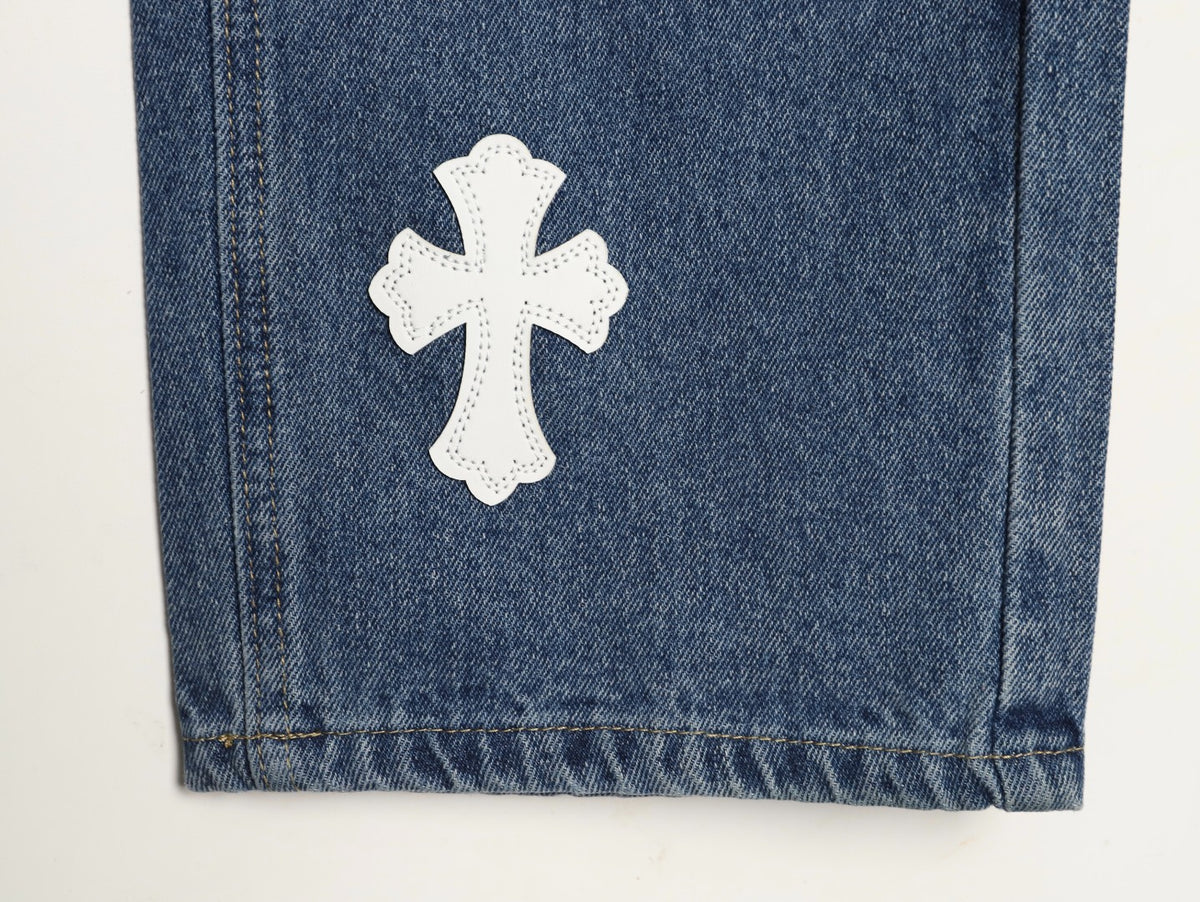 Turbo Diesel Cross Patch Jeans Blue Wash