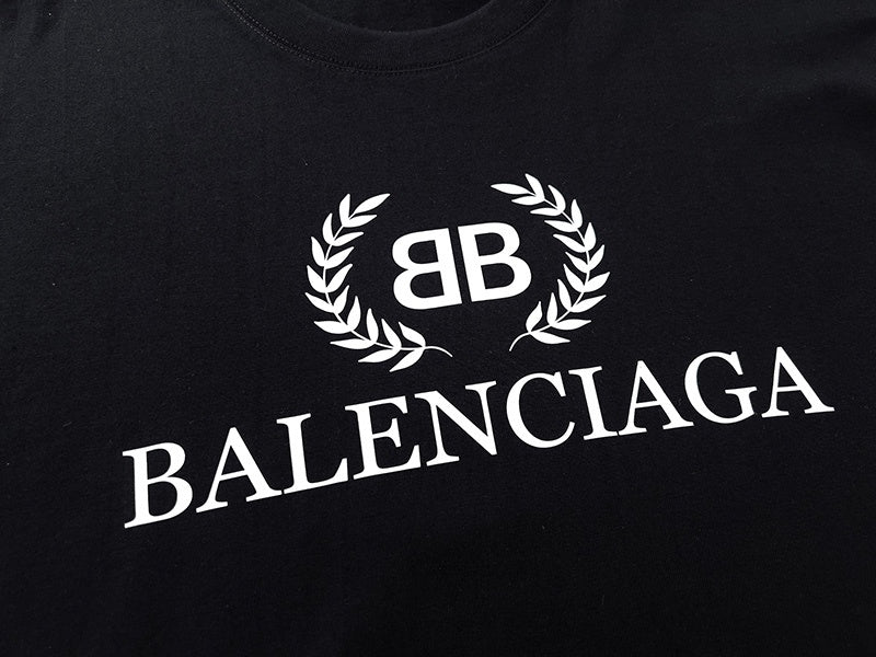Wheat Laurel Logo T-Shirt Black