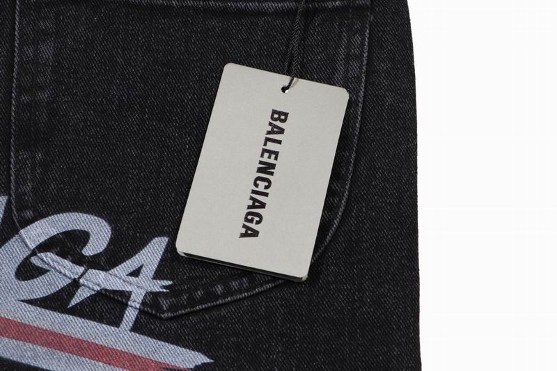 Logo Graphic Baggy Jeans Stained Black