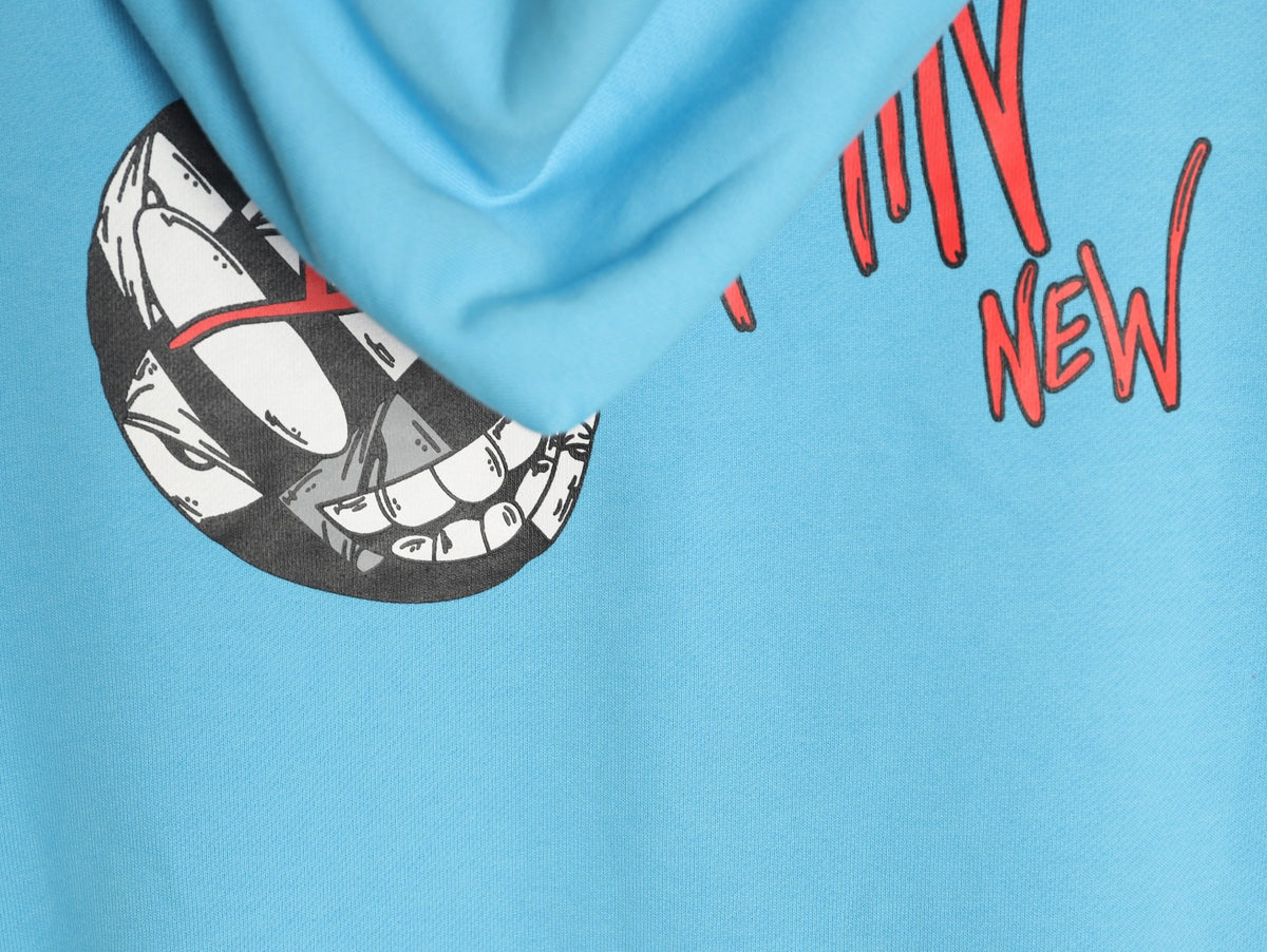 x Matty Boy Brain New Pullover Hoodie Light Blue