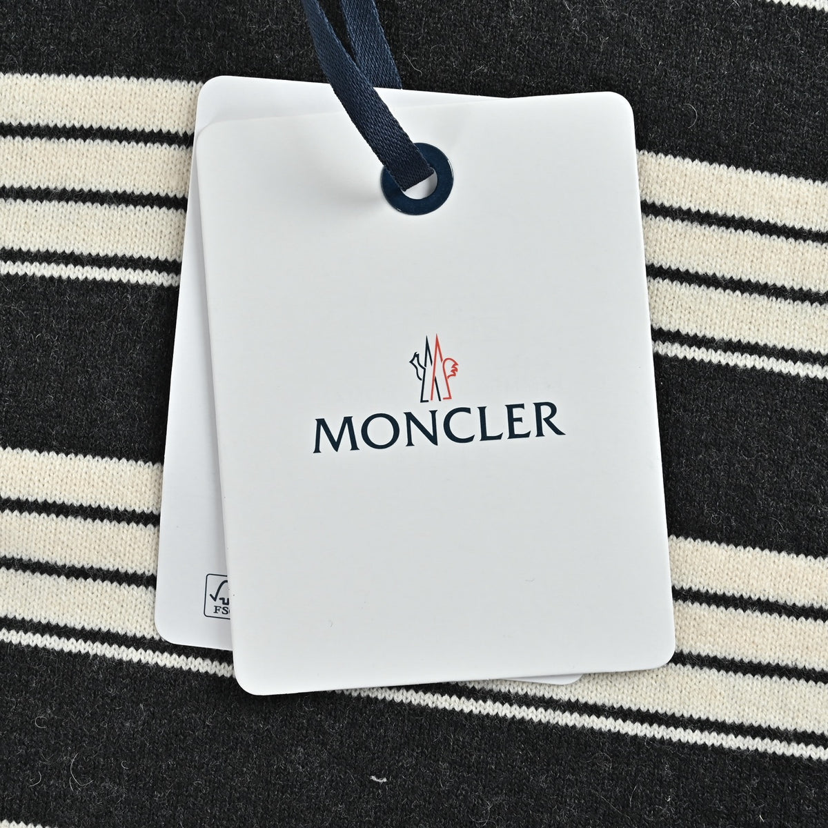 Striped Chest-Pocket Black