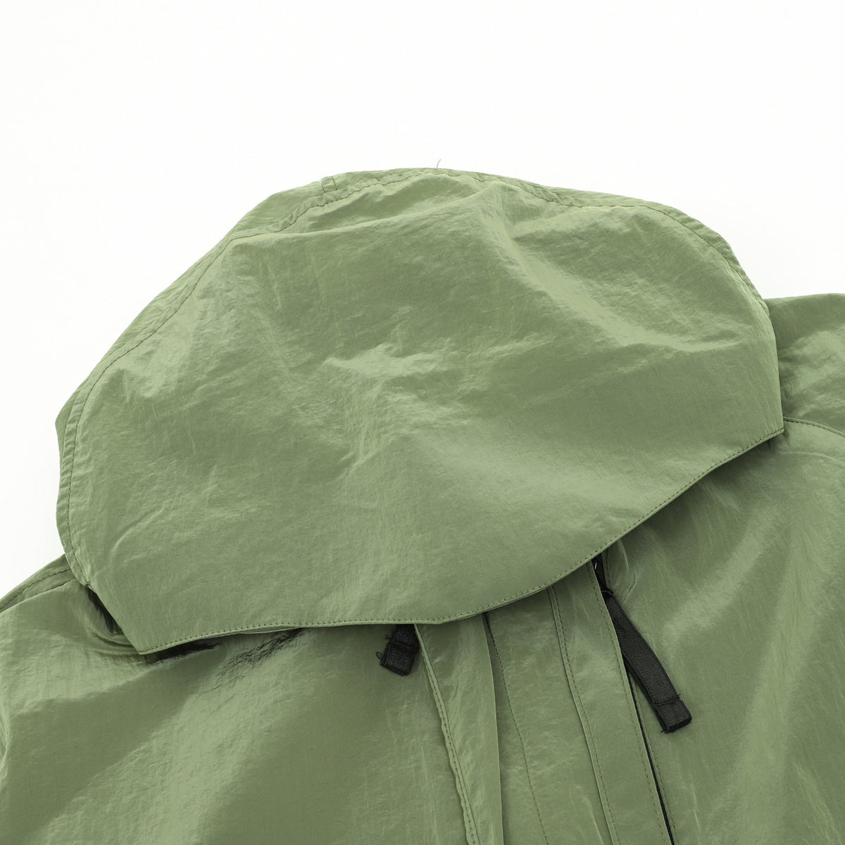 Supima Cotton Twill Stretch Hooded Jacket Sage Green