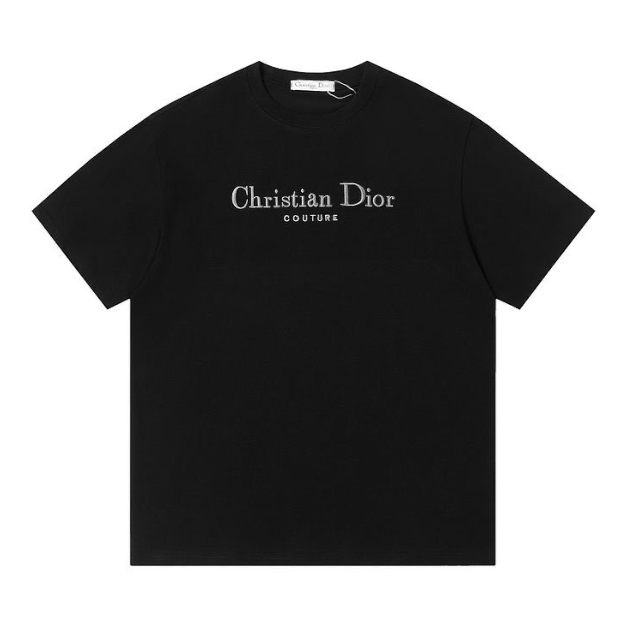 Couture Embroidered T-Shirt Black