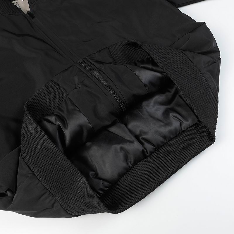Oversized Padded Bomber Black