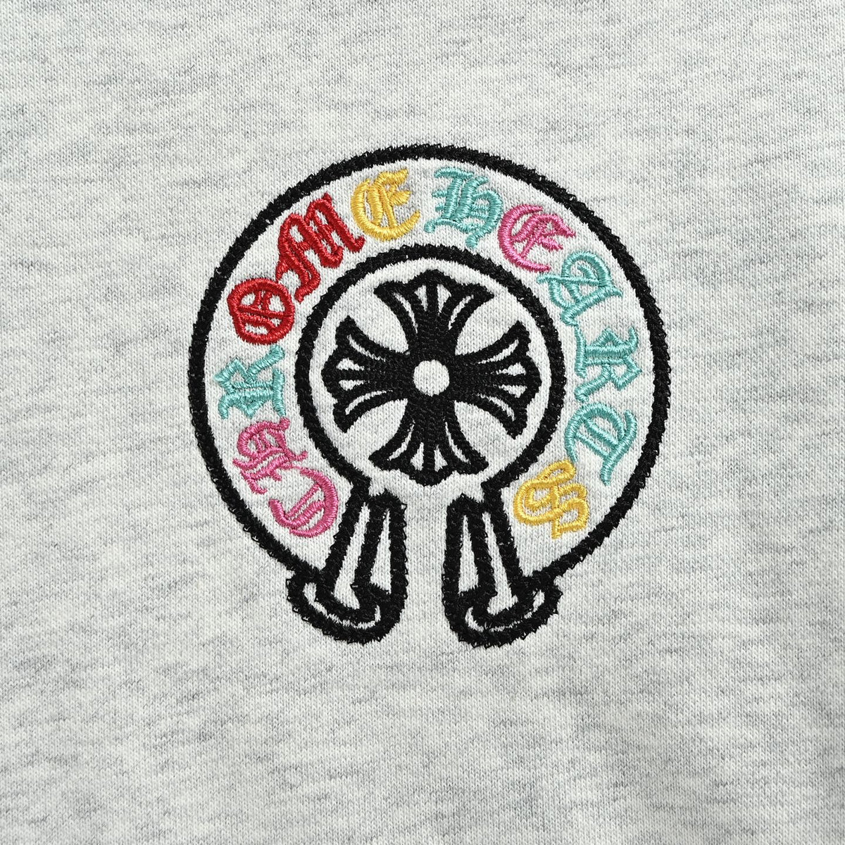 Multicolor Logo Pullover Hoodie Grey Heather