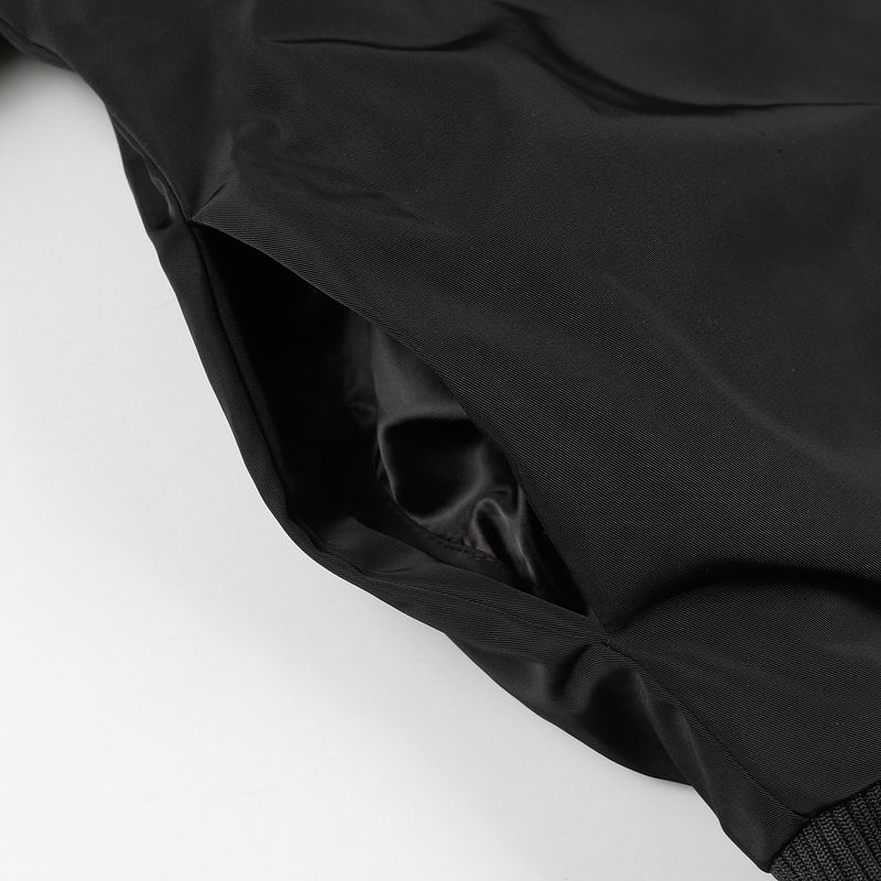 Oversized Padded Bomber Black