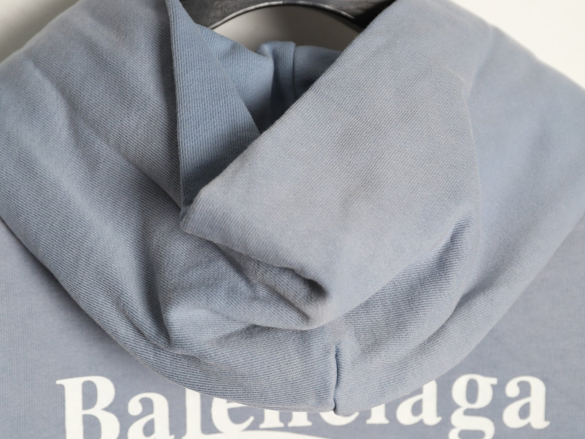 Political Campaign Medium Fit Hoodie Faded Blue
