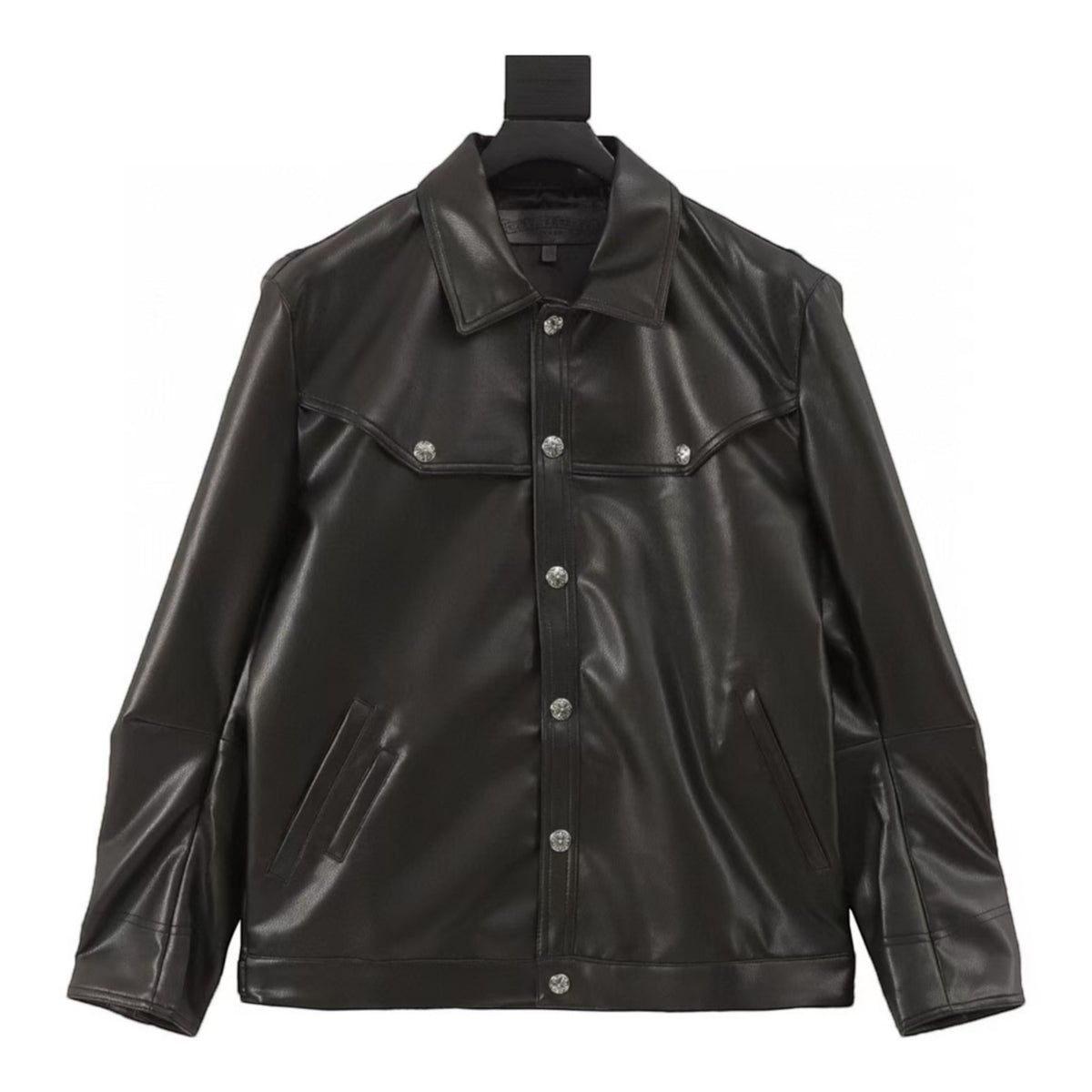 Leather Shirt Jacket