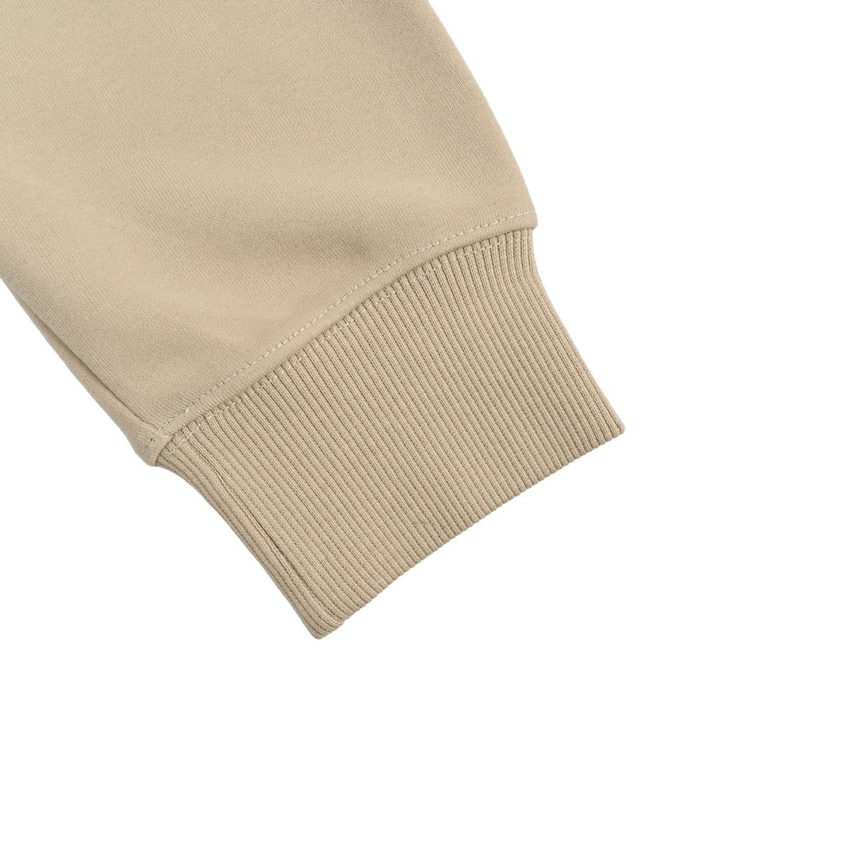 Anagram Contrast-Placket Hoodie Beige Brown