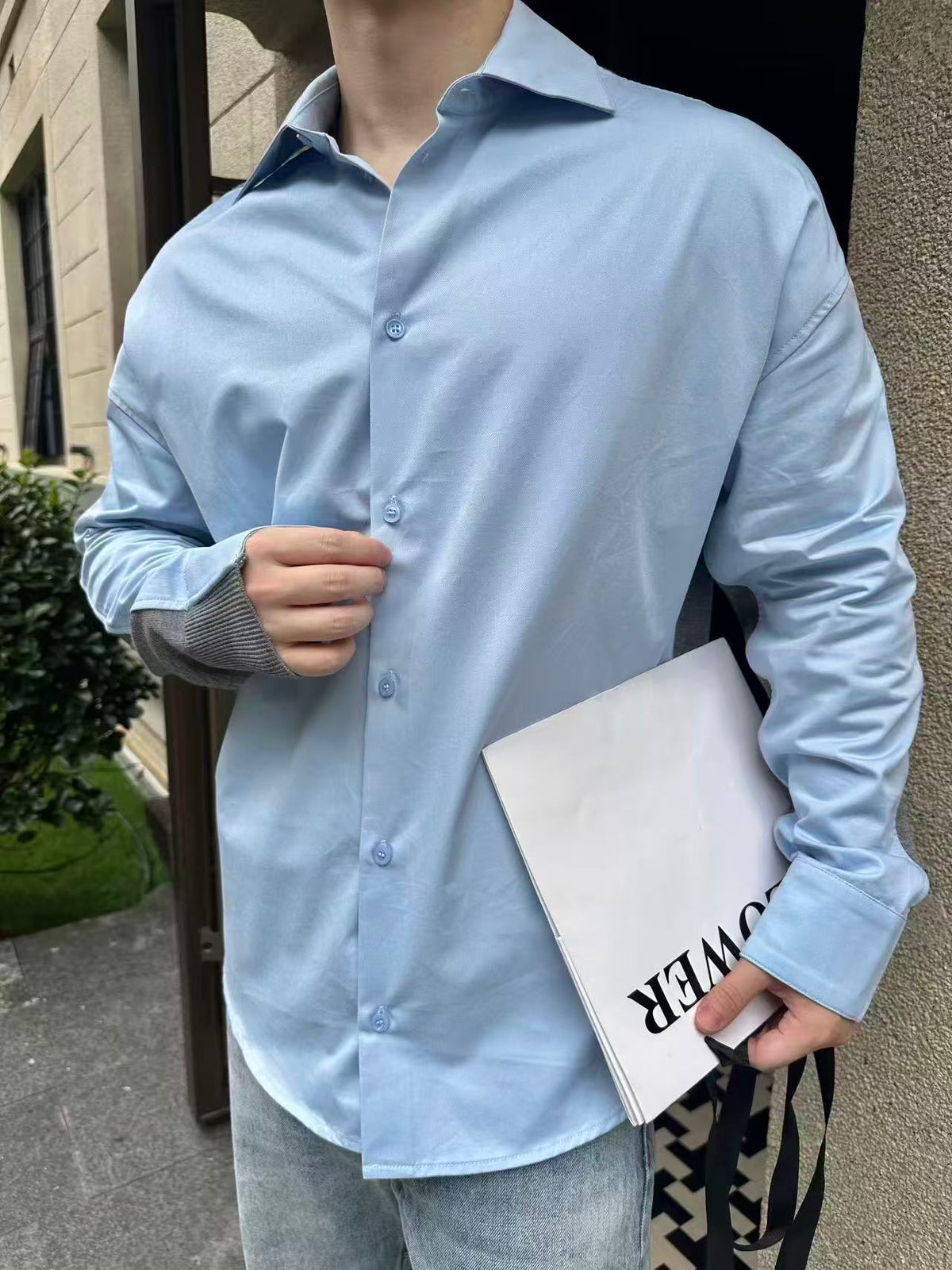 Cotton-Poplin Light Blue