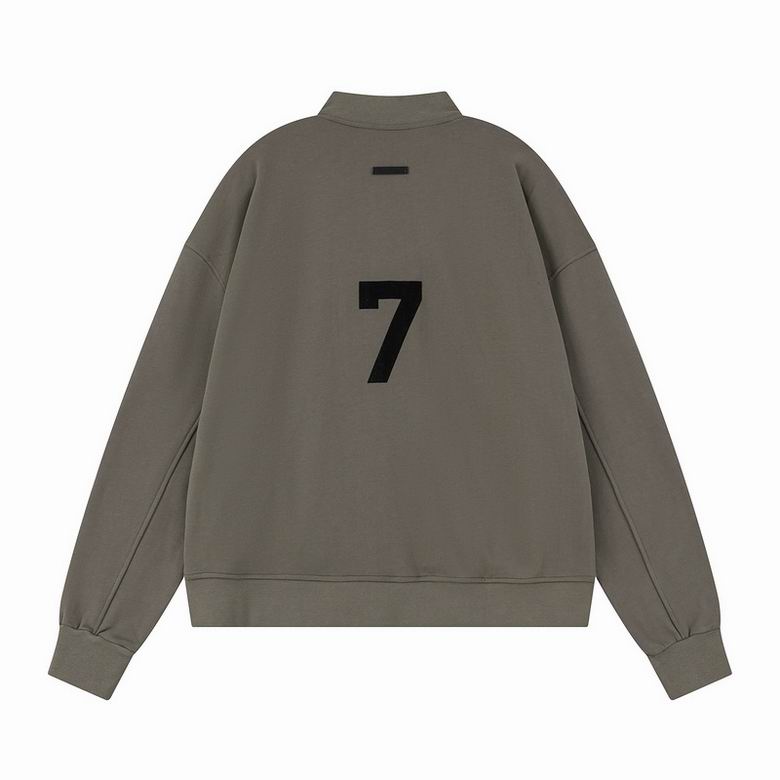 Relaxed Fleece Baseball Jacket
