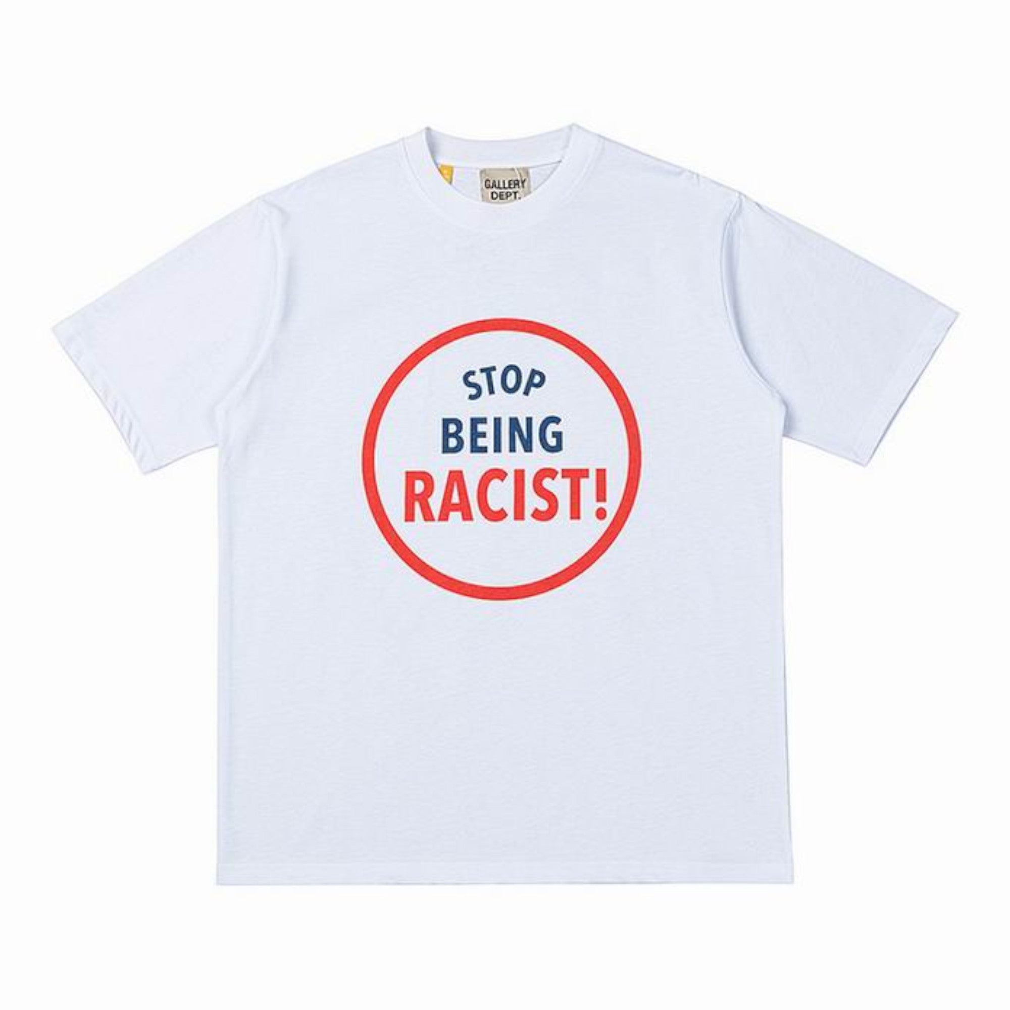 Stop Being Racist Graphic White