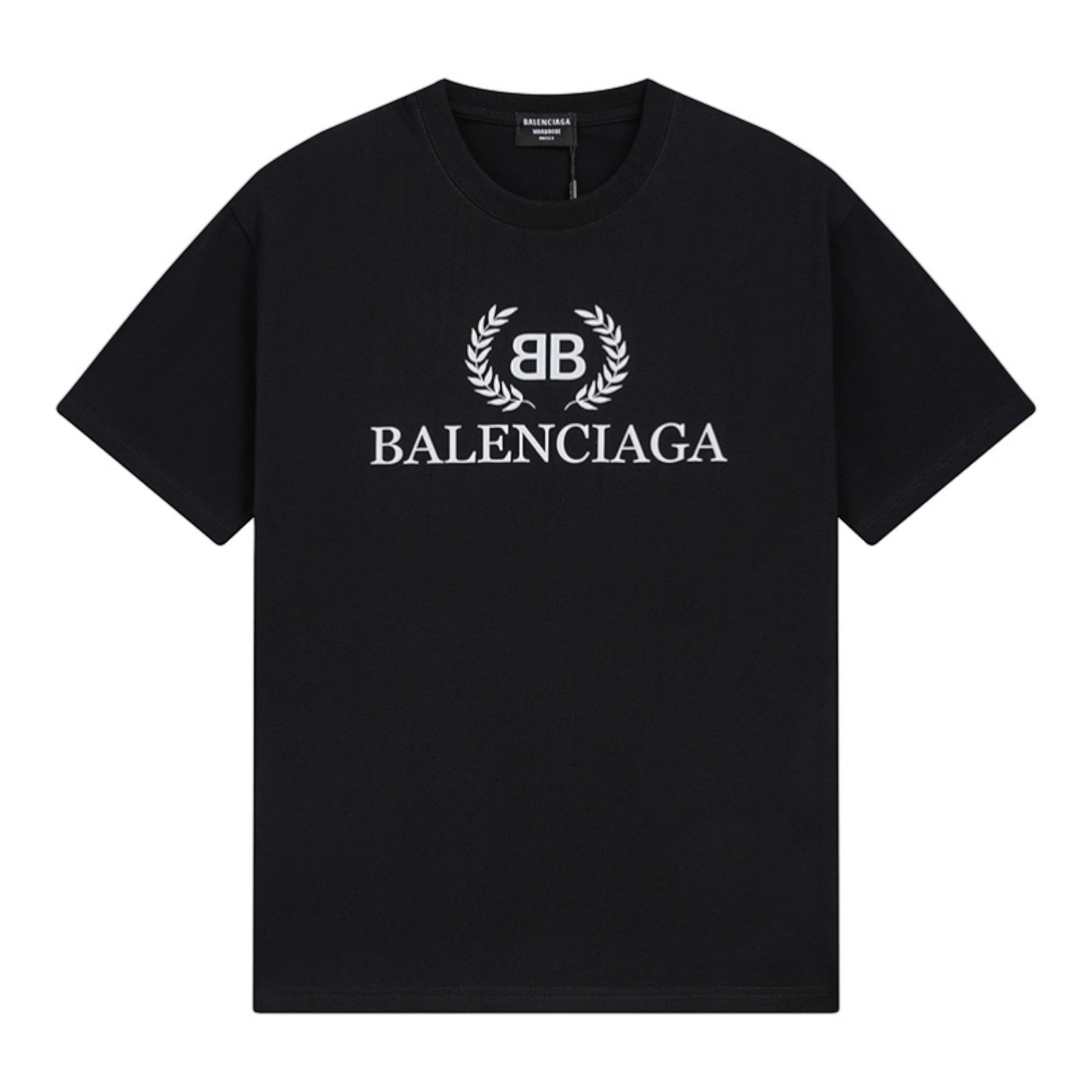 Wheat Laurel Logo T-Shirt Black