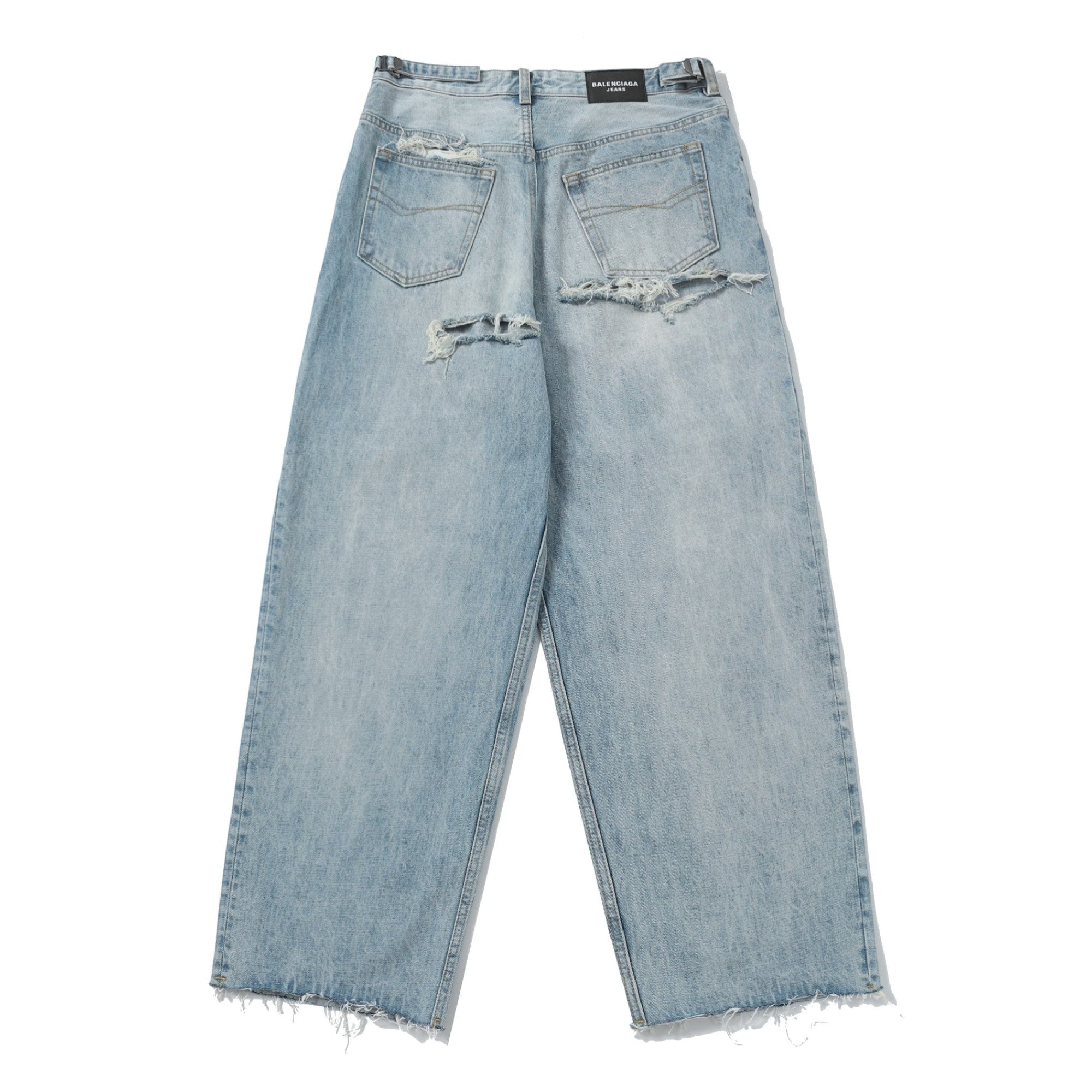 Destroyed Baggy Jeans Eco Blue
