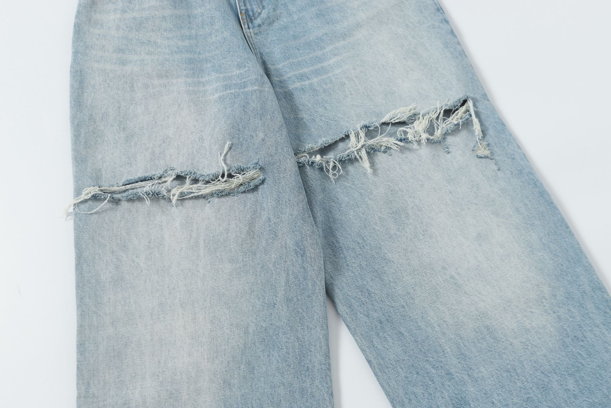 Destroyed Baggy Jeans Eco Blue