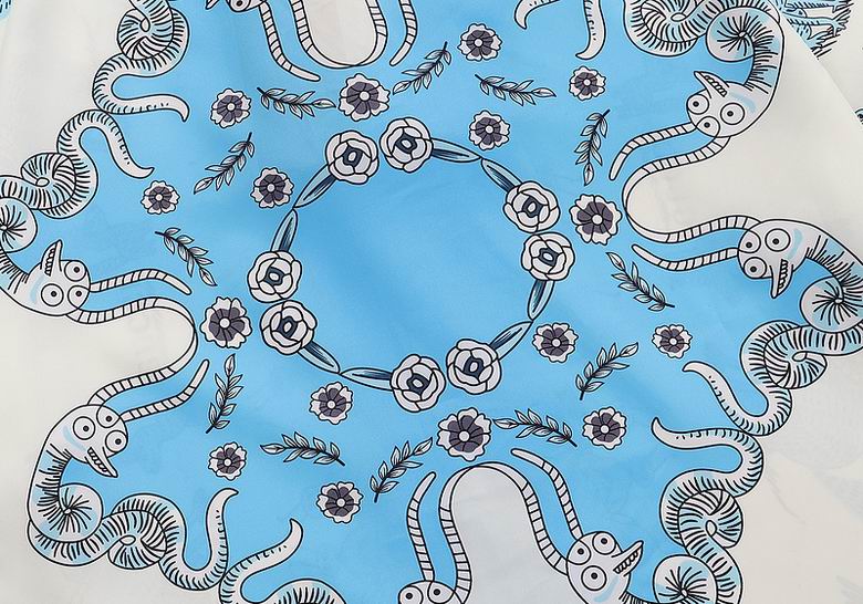 Freya Hartas Silk Print Ivory Turquoise