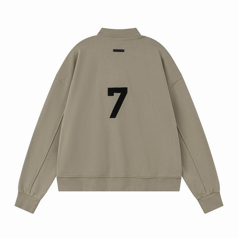 Relaxed Fleece Baseball Jacket