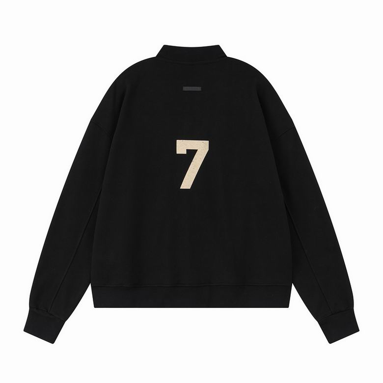 Relaxed Fleece Baseball Jacket