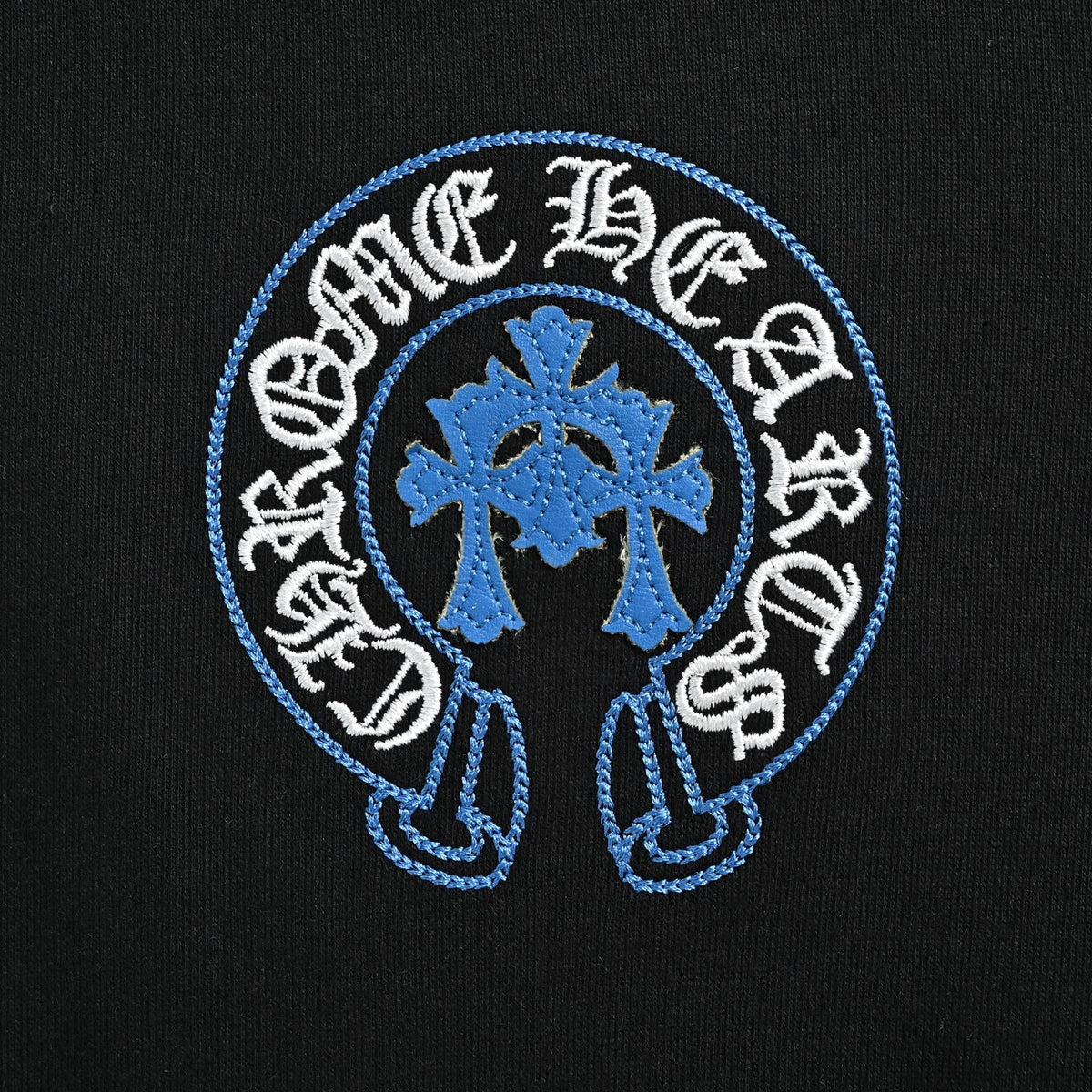 Cross Cemetery Crewneck Sweatshirt Black & Blue