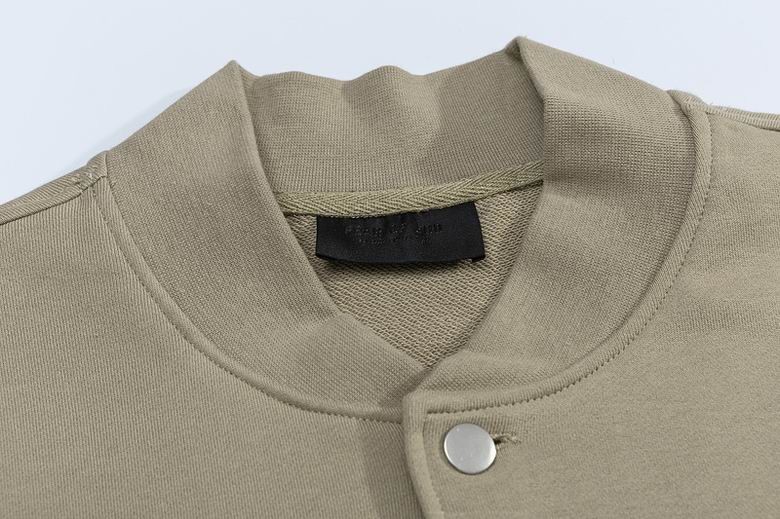 Relaxed Fleece Baseball Jacket