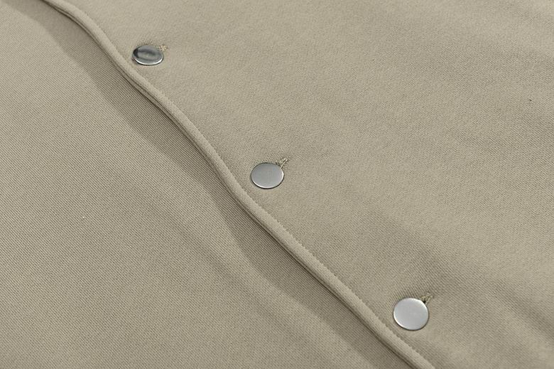 Relaxed Fleece Baseball Jacket