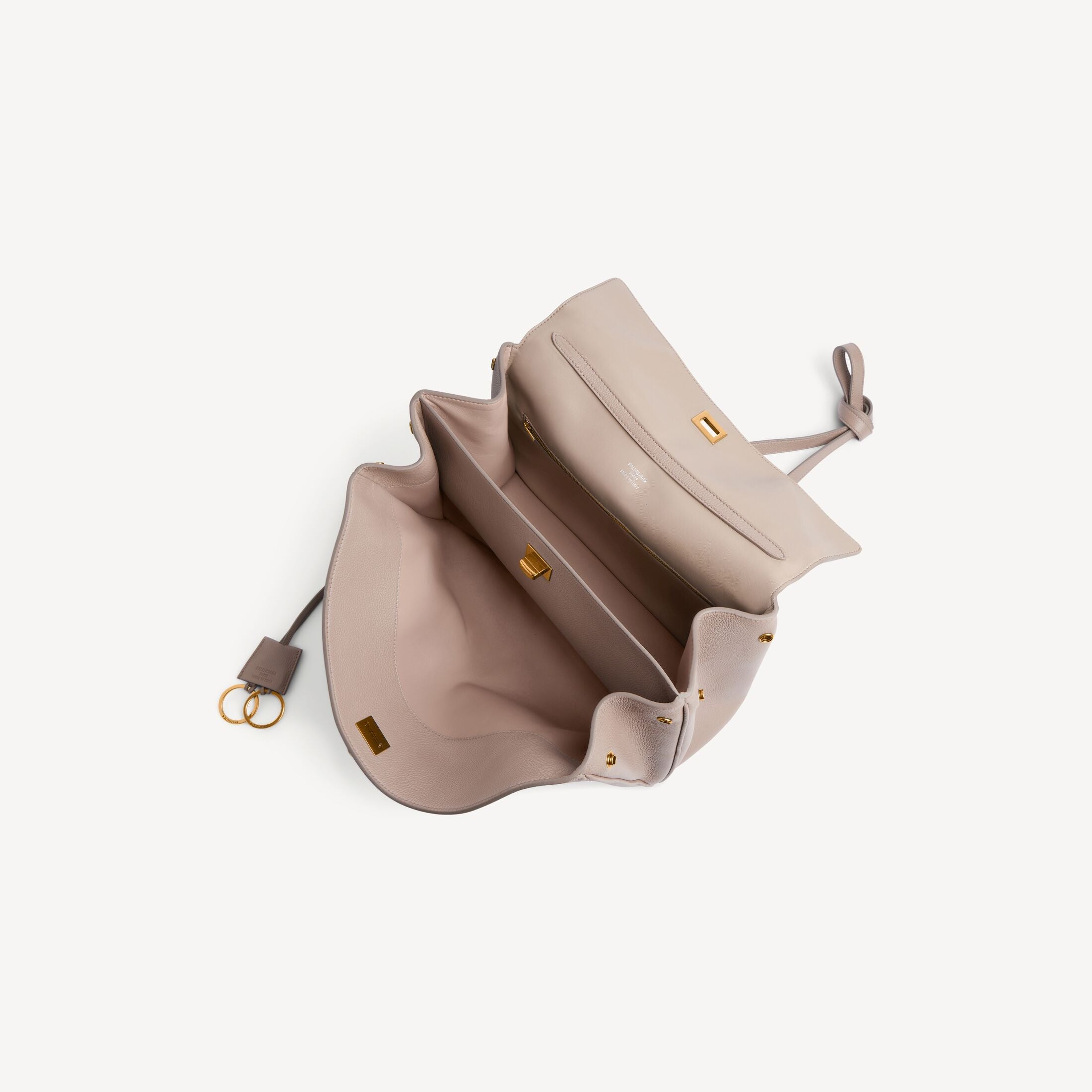 Balenciaga Rodeo Medium Handbag in Sesame Grained Calfskin