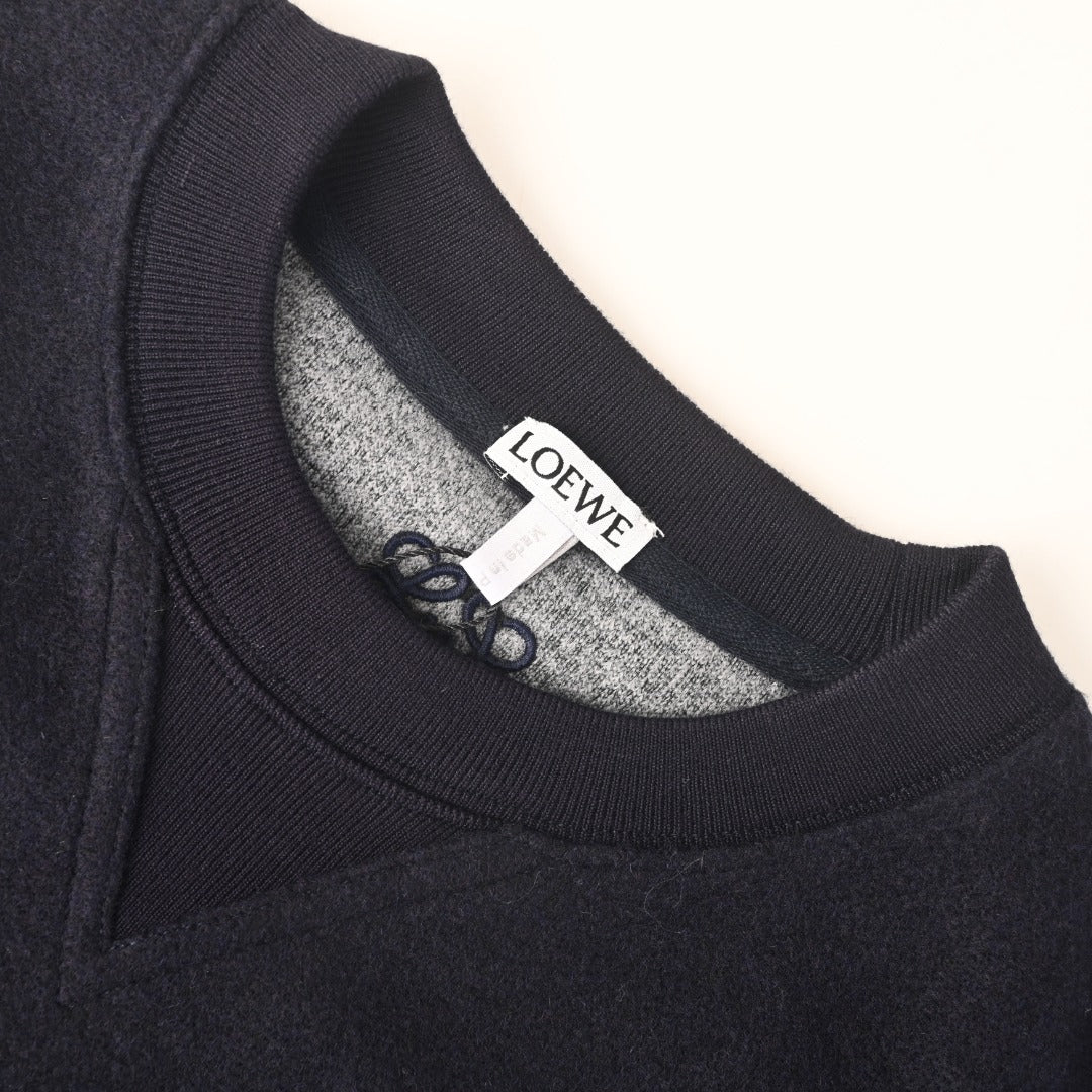 Anagram Jacquard Sweater Navy / Grey