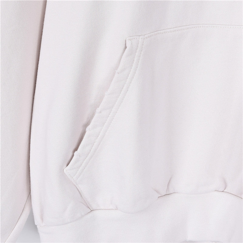 New Tape Type Oversized Hoodie Off-White