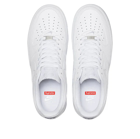 Air Force 1 Low x Supreme Box Logo White