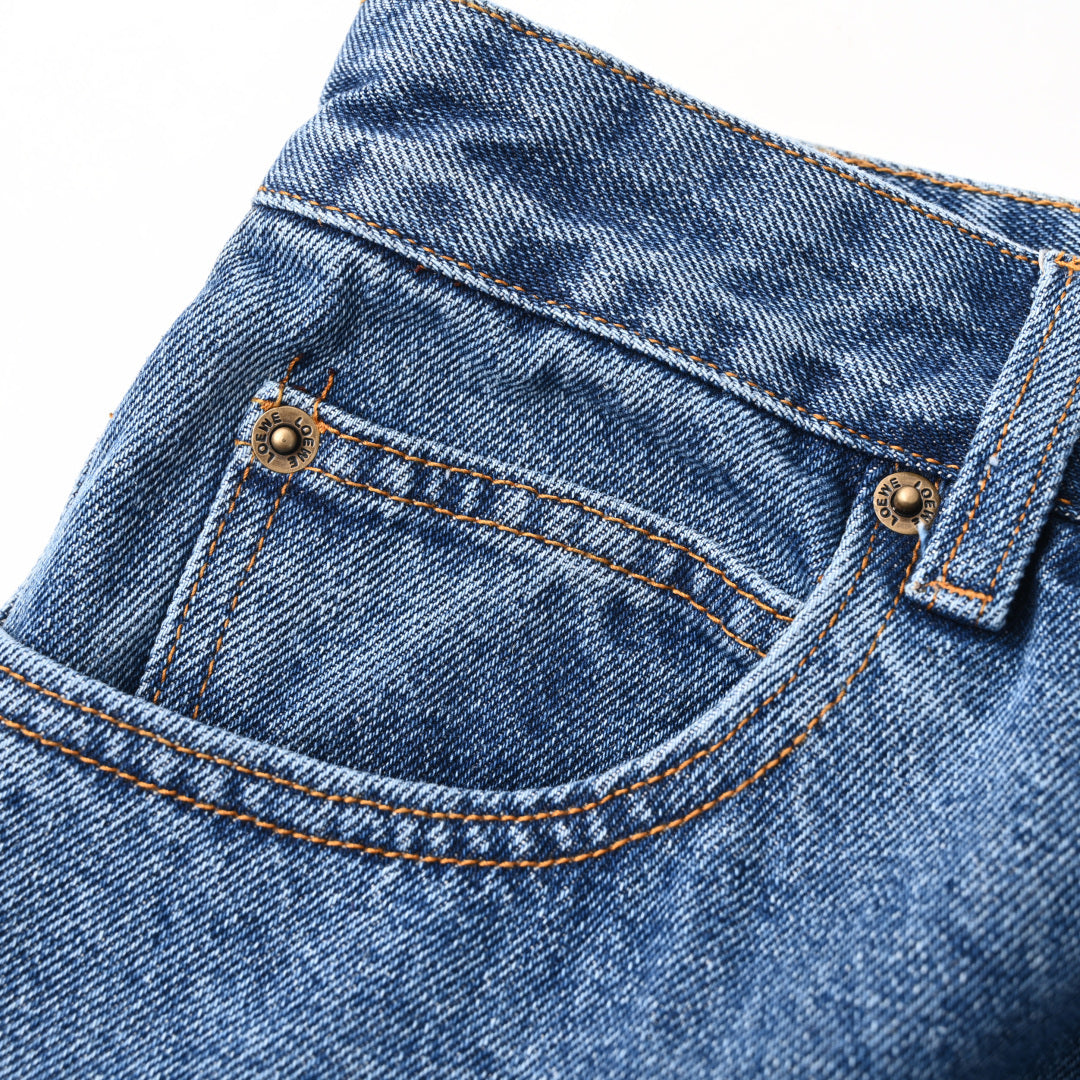 Anagram Baggy Mid-Blue Denim