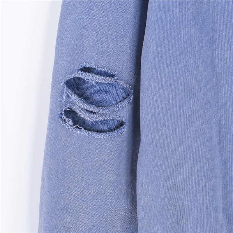 Paris Moon Faded Hoodie Blue