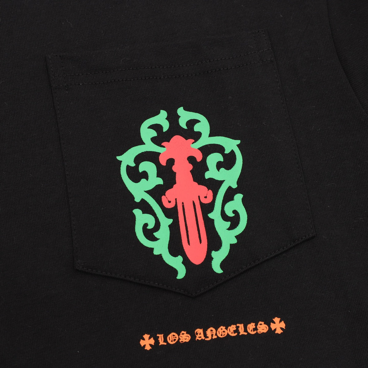 Los Angeles Dagger Long Sleeve Pocket T-Shirt Black