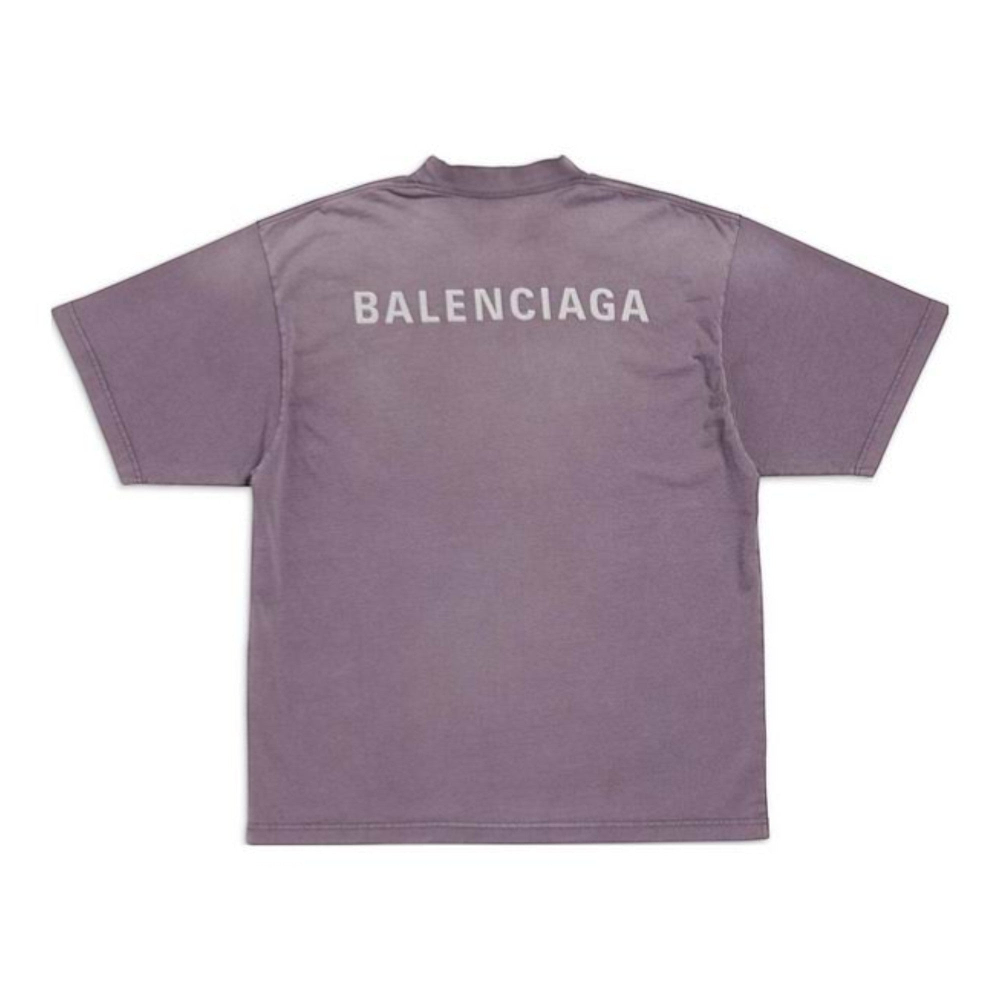 Back T-Shirt Medium Fit Purple Grey