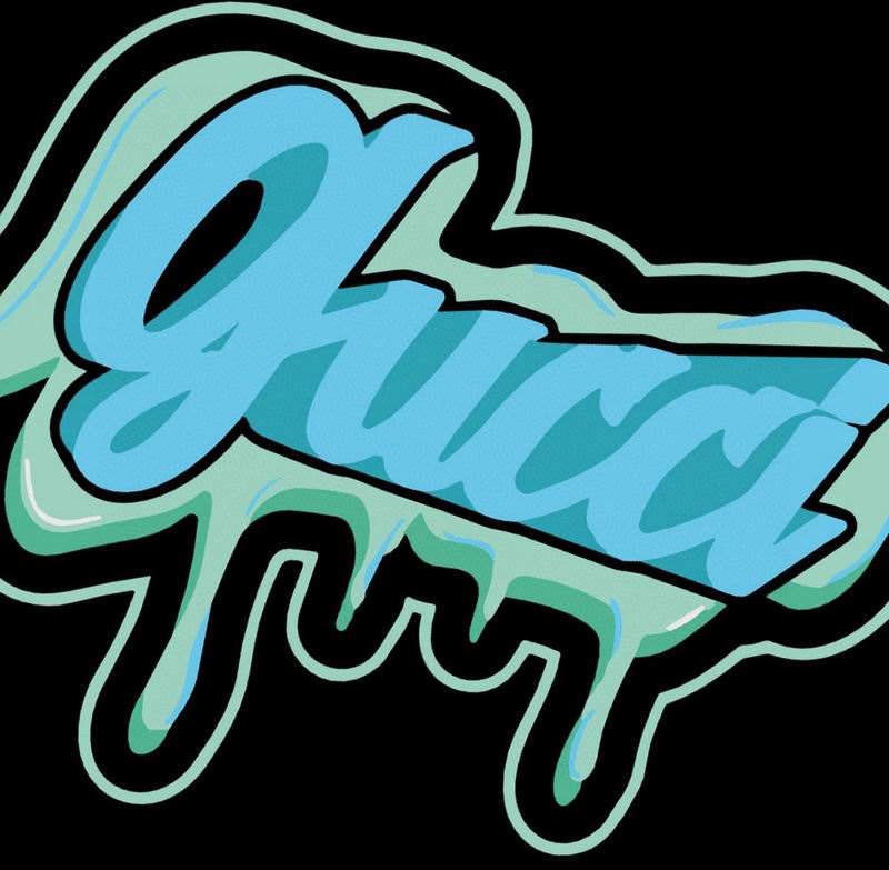 Dripping Script Logo Black