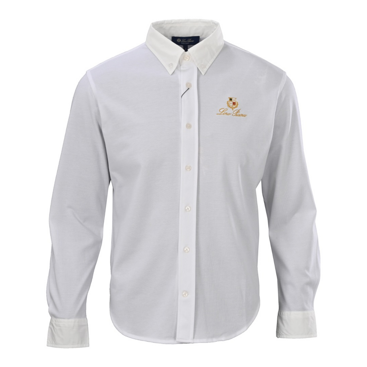 Crest Embroidered White