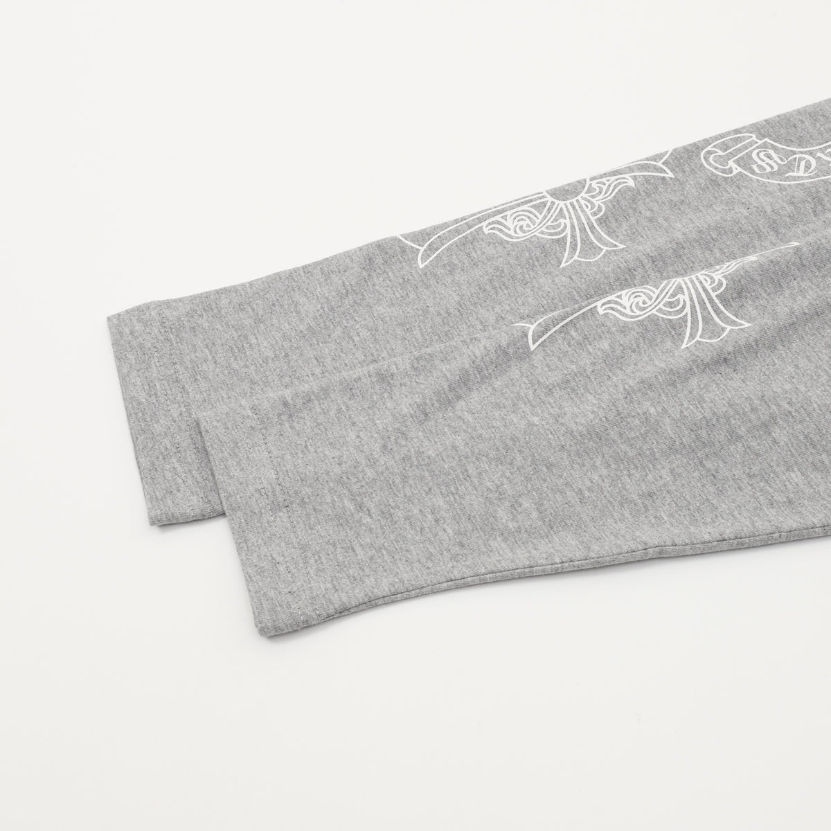 Graphic Raglan Long Sleeve T-Shirt White & Grey