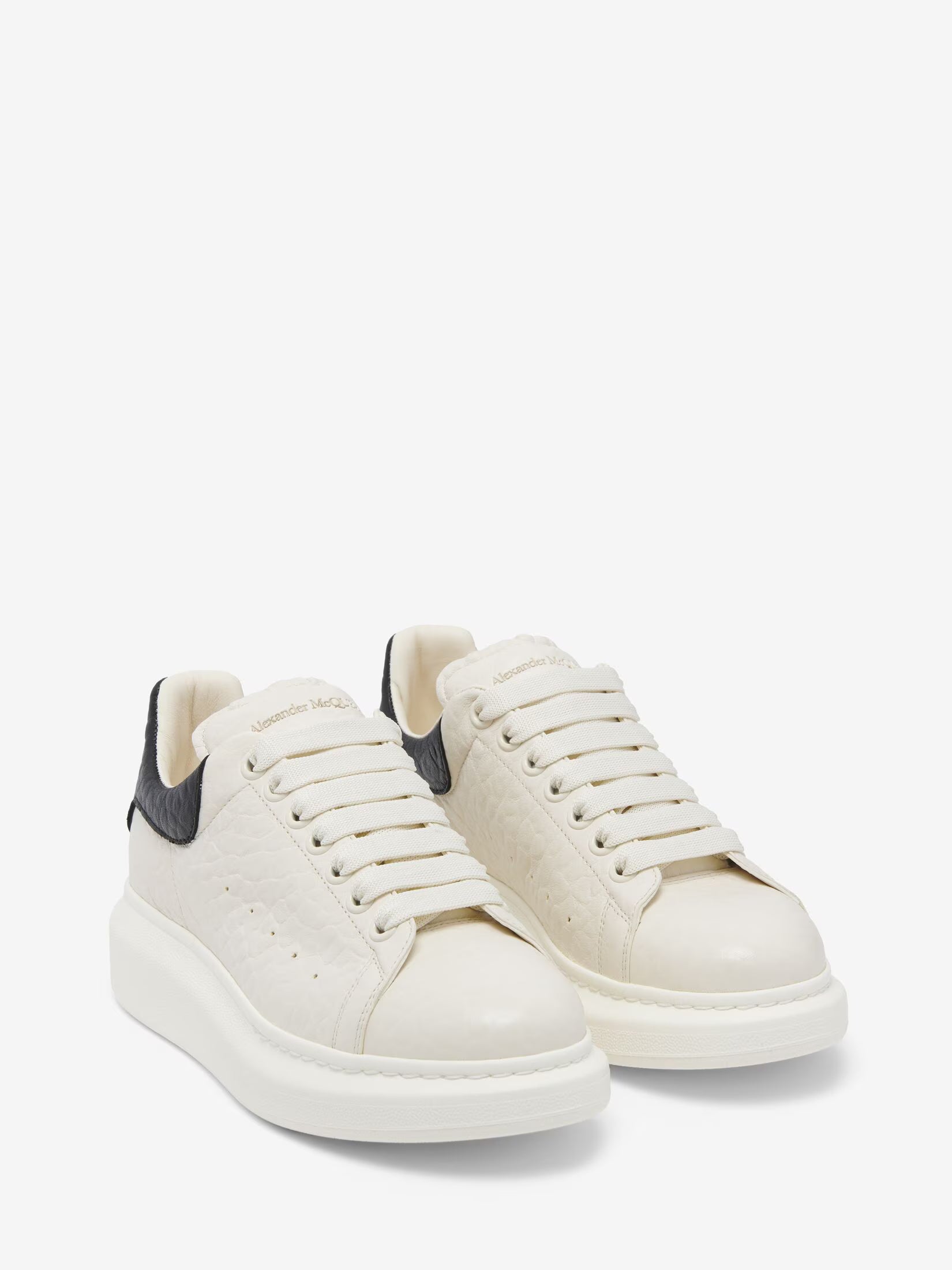 Alexander McQueen Oversized Sneaker in Off White & Black