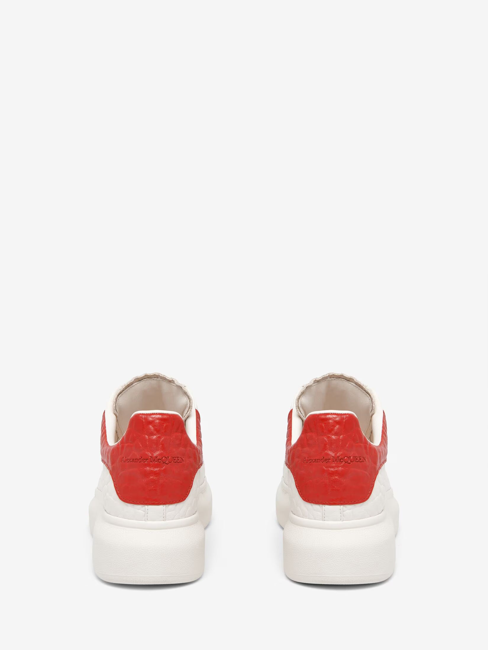 Alexander McQueen Oversized Sneaker in Off White Red
